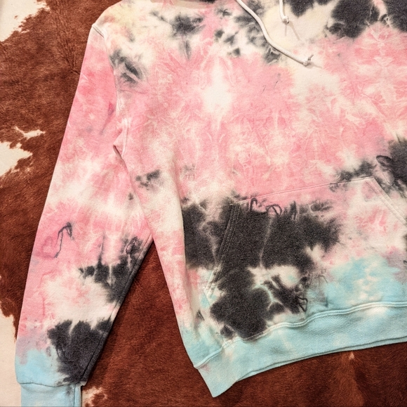 Artist Union Tie Dye Hooded Pullover Sweatshirt - Picture 5 of 14